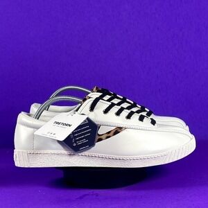 TRETORN Women's White & Leopard Nylite‎ Plus Sneaker Shoe Size 11 NWT